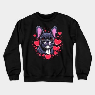 French Bulldog Valentine Day Crewneck Sweatshirt